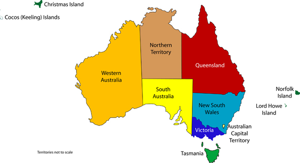 Forskudssalg Frank Worthley undersøgelse Australian State and Territory Flags